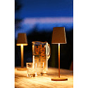 SLV Tafellamp op batterijen VINOLINA TWO 3-CCT 3-voudig, CCT Switch, met Touch-Dimmer, conisch, met Oplaadstation IP65