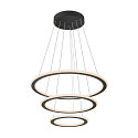 Pendelarmatuur ONE FLAT TRIPLE IP20, zwart dimbaar