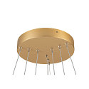 SLV Pendelarmatuur ONE FLAT TRIPLE IP20, messing, zwart dimbaar