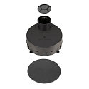 recessed housing DASAR� M, black