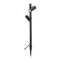 Armatuur met grondpen HELIA SLIM POLE DOUBLE IP65, zwart