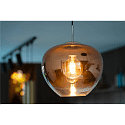 SLV Pendelarmatuur PANTILO CONVEX 29 E27 IP20, chroom