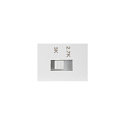 SLV outdoor wall luminaire D-RING S PHASE IP65, white dimmable