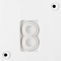 SLV outdoor wall luminaire Q-RING PHASE without sensor, dimmable IP65, white dimmable