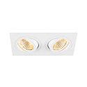 SLV LED module NEW TRIA� 155 DOUBLE PHASE 38� round, set of 2 13,6W 2x 610lm 2700K 38� CRI 90-100 dimmable