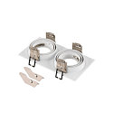 SLV ring NEW TRIA� 155 2 flames, built-in version, white