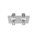 ring NEW TRIA� 155 2 flames, built-in version, aluminium