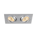 SLV ring NEW TRIA� 155 2 flames, built-in version, aluminium