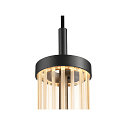 SLV 1-phase pendant luminaire QUIMERA PHASE cylindrical IP20, black dimmable