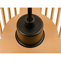 SLV Pendelarmatuur WUD - CYLINDRIC cilindrisch E27 IP20, hout, zwart dimbaar