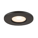 SLV Afdekking UNIVERSAL DOWNLIGHT IP65 rond, stijf, gesloten, luchtdicht, zwart