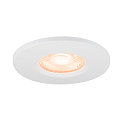 SLV Afdekking UNIVERSAL DOWNLIGHT IP65 rond, stijf, gesloten, luchtdicht, wit