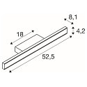 Wandarmatuur ONE LINEAR 50 - PHASE up down, CCT Switch IP44