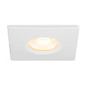 SLV cover UNIVERSAL DOWNLIGHT IP65 square, rigid, closed, airtight, white