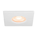 SLV cover UNIVERSAL DOWNLIGHT IP65 square, rigid, closed, airtight, white