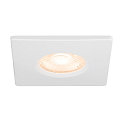 SLV cover UNIVERSAL DOWNLIGHT IP65 square, rigid, closed, airtight, white