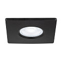 SLV cover UNIVERSAL DOWNLIGHT IP65 square, rigid, closed, airtight, black