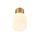 SLV Plafondarmatuur VARYT zonder lampenkap E14 IP44, messing dimbaar