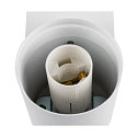 SLV Wandarmatuur VARYT rond, zonder lampenkap E14 IP44, wit dimbaar