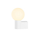 SLV Wandarmatuur VARYT rond, zonder lampenkap E14 IP44, wit dimbaar