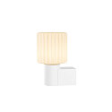 SLV Wandarmatuur VARYT rond, zonder lampenkap E14 IP44, wit dimbaar