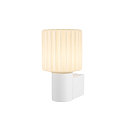 SLV Wandarmatuur VARYT rond, zonder lampenkap E14 IP44, wit dimbaar