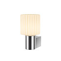 SLV Wandarmatuur VARYT rond, zonder lampenkap E14 IP44, chroom dimbaar