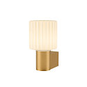 SLV Wandarmatuur VARYT rond, zonder lampenkap E14 IP44, messing dimbaar