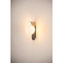 SLV wall luminaire SUN - PHASE round G9 IP20, black dimmable
