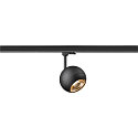 3-phase spot LIGHT EYE� 150 swivelling, rotatable, ball shaped GU10 IP20, black matt dimmable