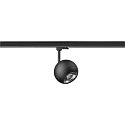 SLV 3-phase spot LIGHT EYE� 150 swivelling, rotatable, ball shaped GU10 IP20, black matt dimmable