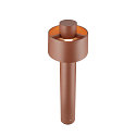 SLV Staande armatuur voor buiten PHOTONI CYL POLE 75 cilindrisch, slagvast E27 IP65, roest dimbaar