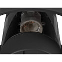 SLV Wandarmatuur voor buitenshuis PHOTONI CYL cilindrisch, halfrond E27 IP65, zwart mat dimbaar