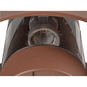 SLV Wandarmatuur voor buitenshuis PHOTONI CYL cilindrisch, halfrond E27 IP65, roest dimbaar