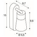 Wand- en plafondarmatuur PURI 2.0 - CONE hoekig, met schakelaar GU10 IP20, goud, zwart dimbaar