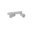 SLV wall and ceiling luminaire PURI 2.0 - DOME 2 flames, asymmetrical GU10 IP20, grey dimmable