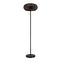 Zonne Vloerlamp ADEGAN IP65, zwart dimbaar