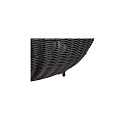 Zonne Vloerlamp ADEGAN FLAT IP65, zwart dimbaar