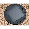 SLV solar floor lamp ADEGAN FLAT IP65, brown dimmable