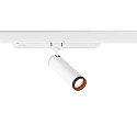 SLV 3-fase spot GRIP! M DALI DTW draaibaar, DALI aanstuurbaar, Dim-To-Warm, UGR < 19 IP20, wit dimbaar
