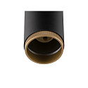 SLV 3-fase spot GRIP! L GU10 cilindrisch, instelbaar GU10 IP20, zwart dimbaar