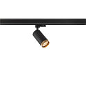 SLV 3-fase spot GRIP! L GU10 cilindrisch, instelbaar GU10 IP20, zwart dimbaar