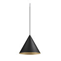 SLV Pendelarmatuur MAGICO 38 E27 IP20, zwart mat dimbaar