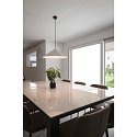 SLV Pendelarmatuur MAGICO 55 E27 IP20, zwart mat dimbaar