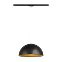 1-phase pendant luminaire FORCHINI M 40 TRACK E27 IP20, black dimmable