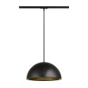 SLV 1-phase pendant luminaire FORCHINI M 40 TRACK E27 IP20, black dimmable