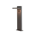solar bollard lamp ABRIDOR POLE 60 HYBRID rotatable, with sensor, CCT Switch IP65, anthracite, mat 