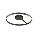 SLV Wand- en plafondarmatuur ONE PHASE � 60CM up down, CCT Switch, ring vorm IP20, zwart mat dimbaar