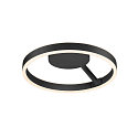 Wand- en plafondarmatuur ONE DALI �40CM up down, DALI aanstuurbaar, CCT Switch, ring vorm IP20, zwart dimbaar