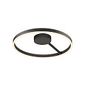 Wand- en plafondarmatuur ONE DALI �60CM up down, DALI aanstuurbaar, CCT Switch, ring vorm IP20, zwart dimbaar